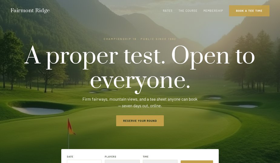 Fairmont Ridge Golf Club